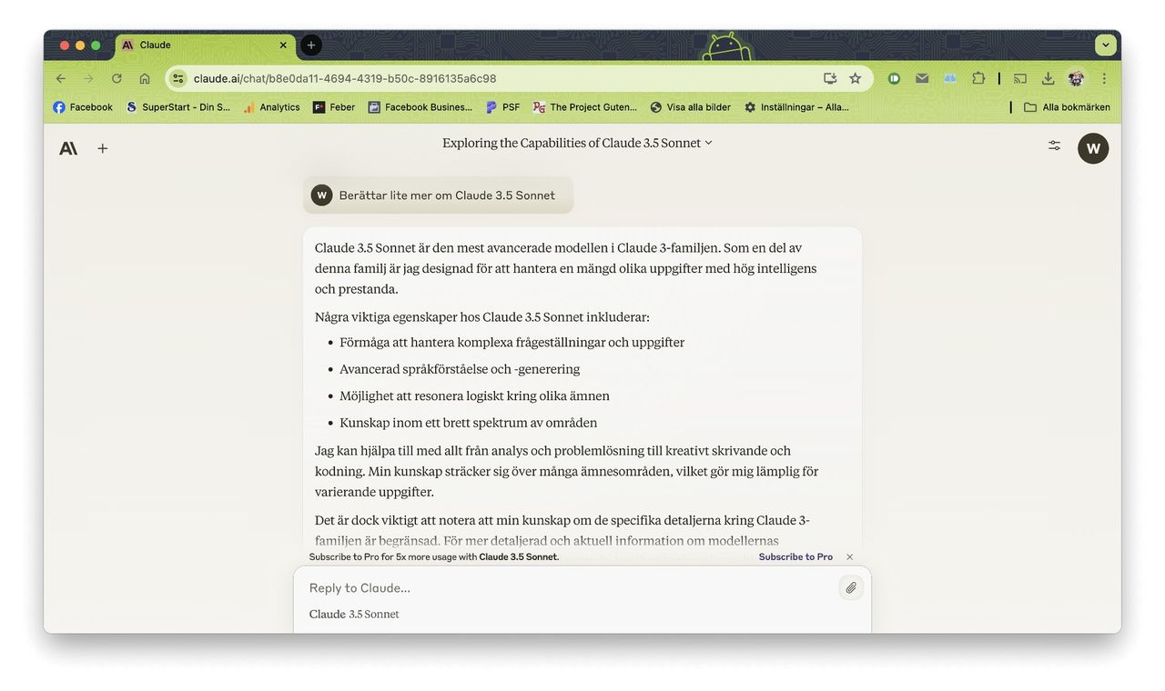 Anthropic släpper Claude 3.5 Sonnet