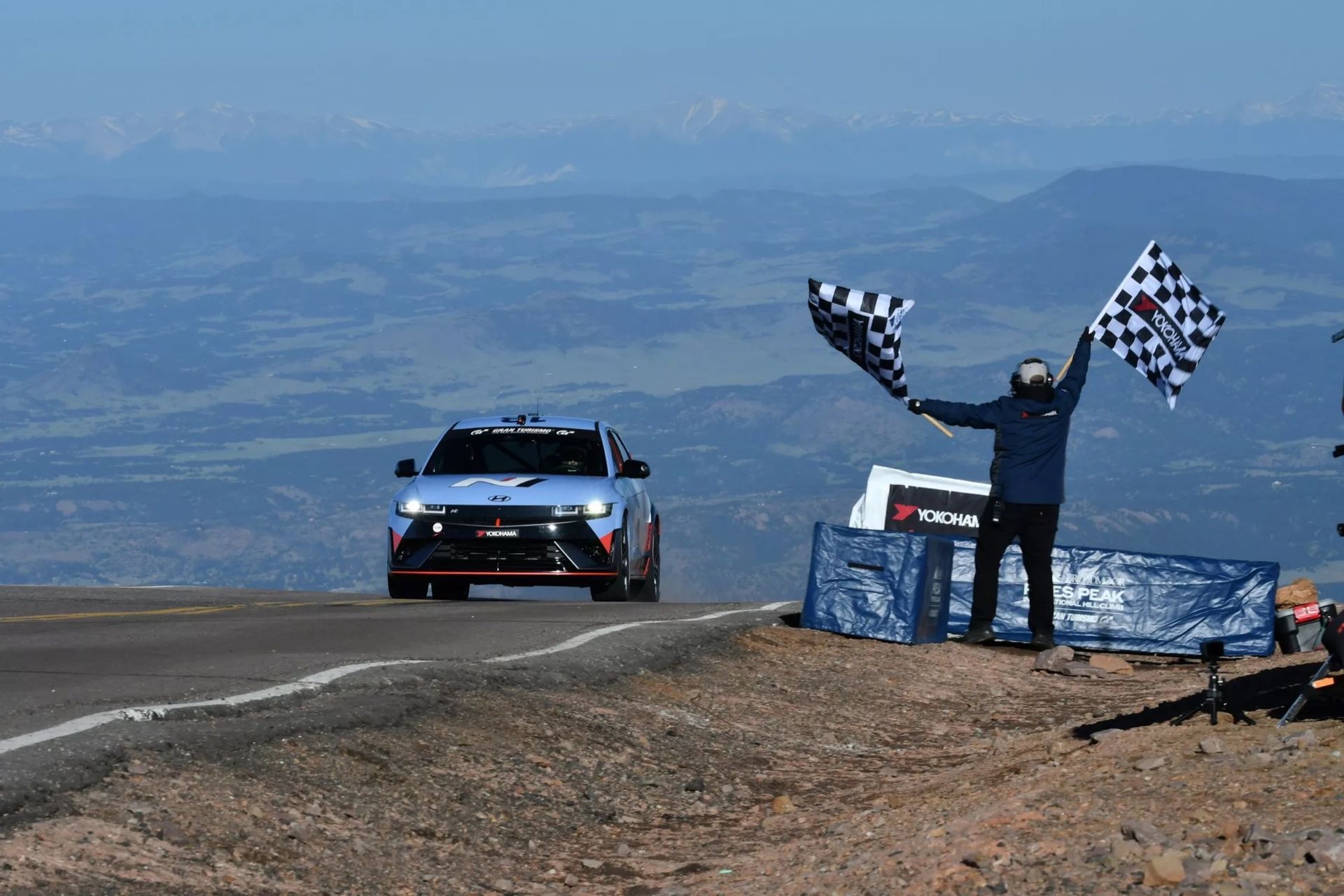 Hyundai Ioniq 5 N satte nytt elbilsrekord på Pikes Peak