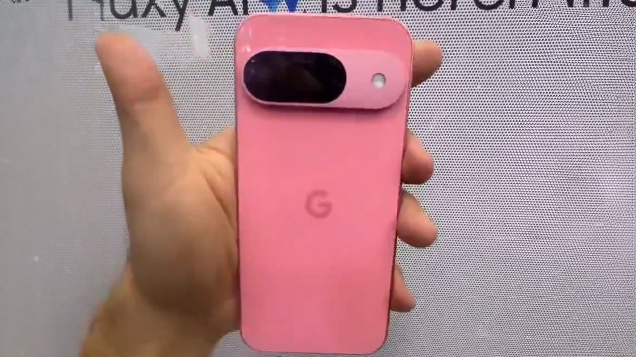 Pixel 9 ser läcker ut i rosa