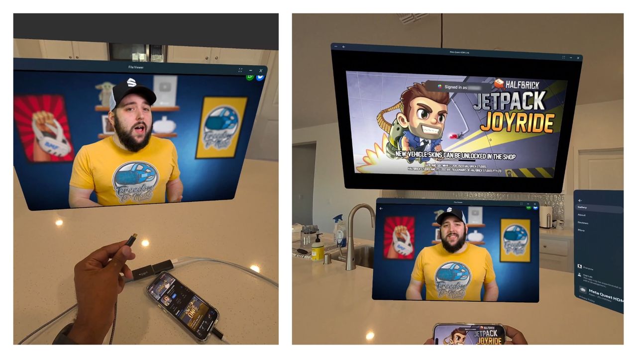 Meta introducerar appen HDMI Link för Quest