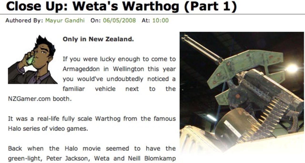 Lite fler bilder på WETA:s Warthog