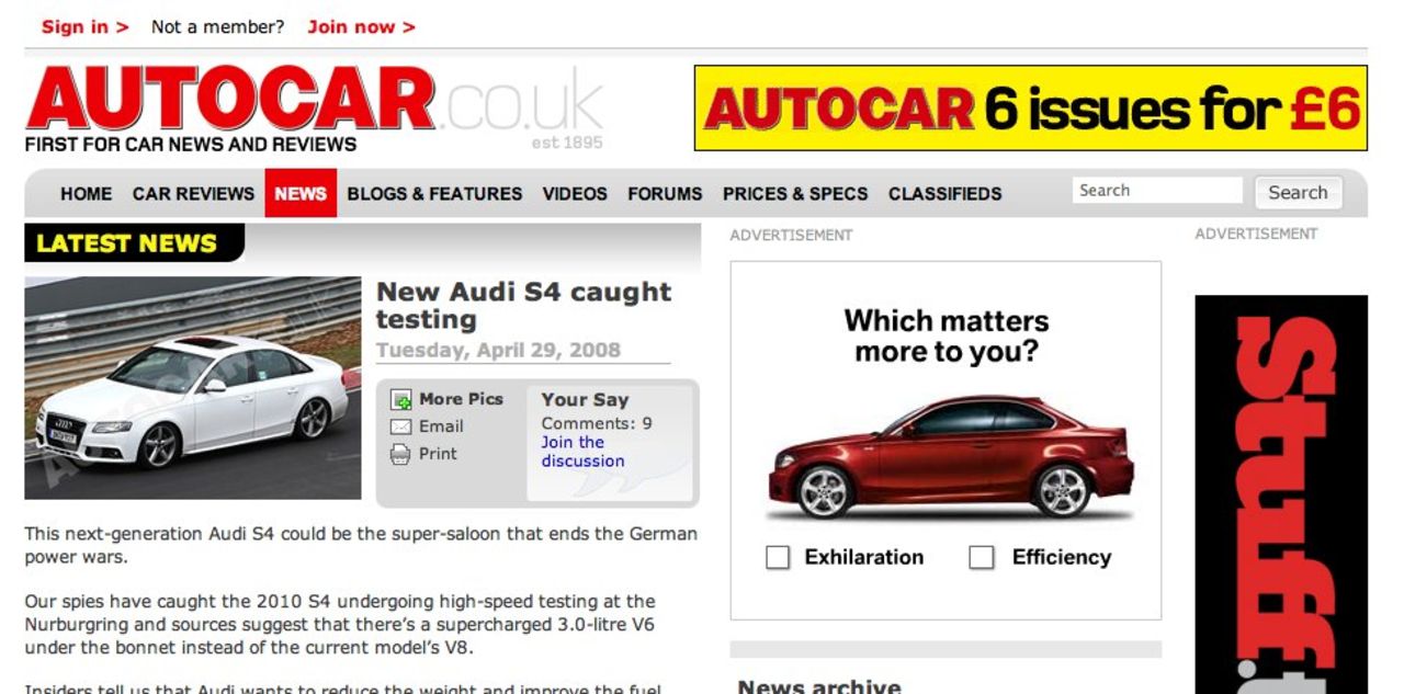 Spionbilder på nästa Audi S4