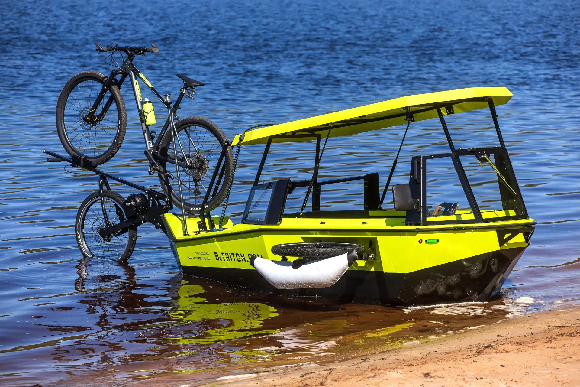 BeTriton är ett amfibiefordon för cyklister