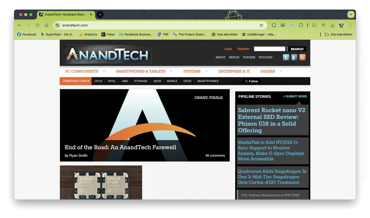 Techsajten AnandTech lägger ner