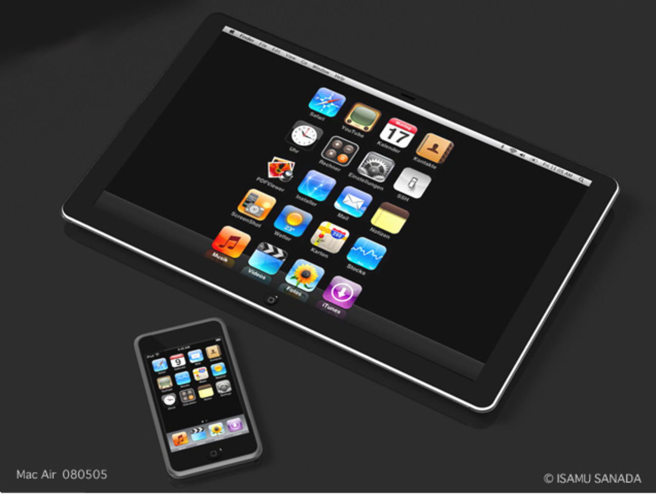 Isamu Sanada har skapat en Mac Air mockup