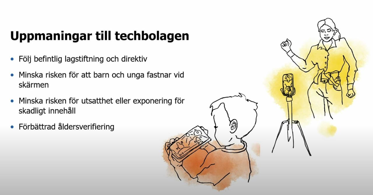 Pressträff om nya riktlinjer gällande skärmtid