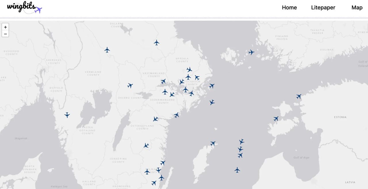 Wingbits är en svensk tjänst för spårning av flygtrafik