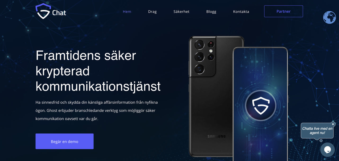 Skaparen av den krypterade tjänsten Ghost gripen