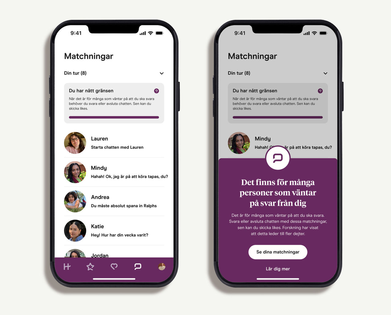 Hinge vill få slut på olästa meddelanden