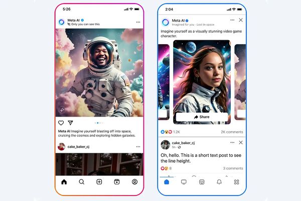 Meta vill fylla upp dina flöden med AI-genererade inlägg