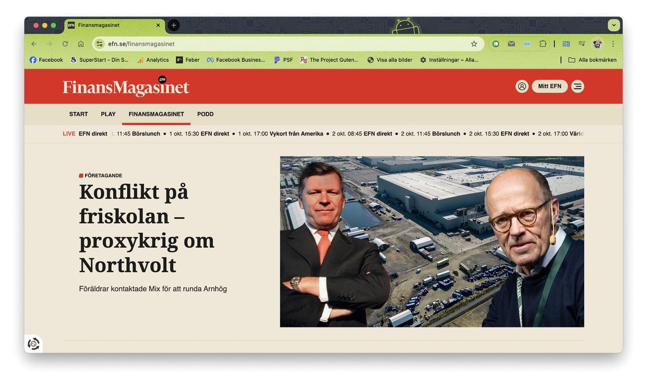 EFN drar igång Finansmagasinet