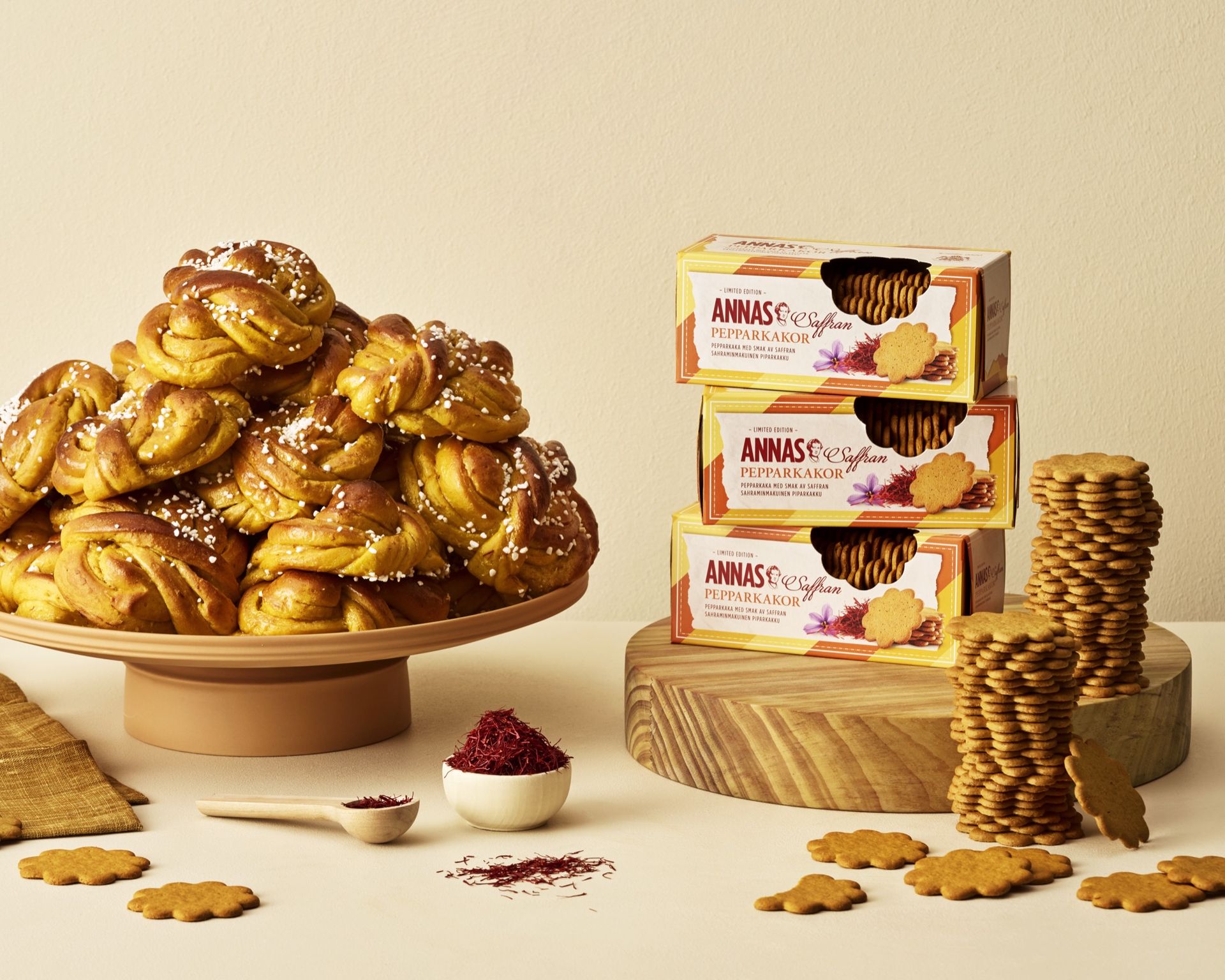 I år smakar pepparkakorna saffran