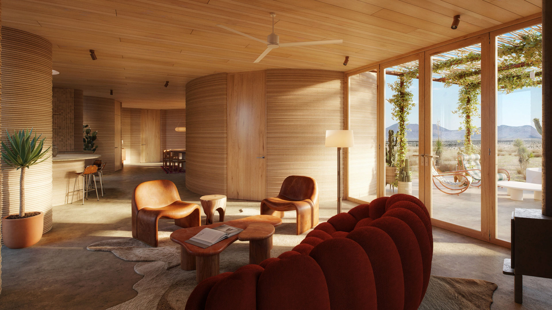 El Cosmico 2.0 är en  3D-utskriven hotellby