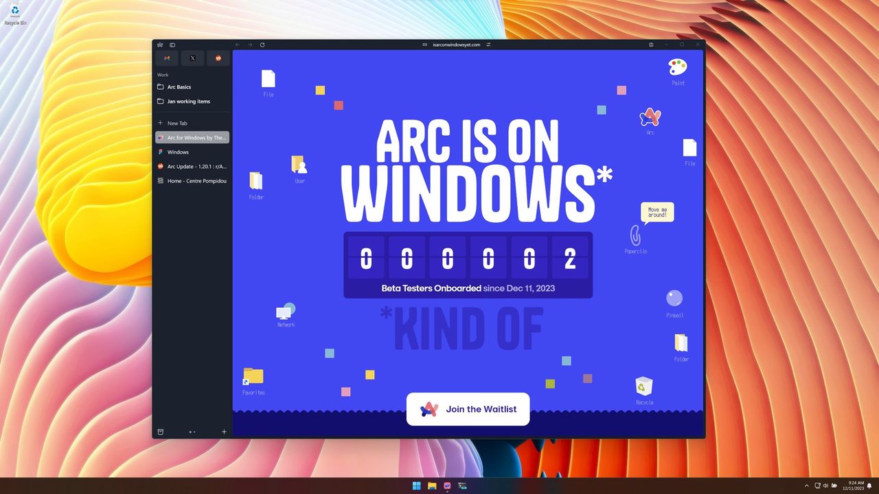 Arc får stöd för Windows på Arm