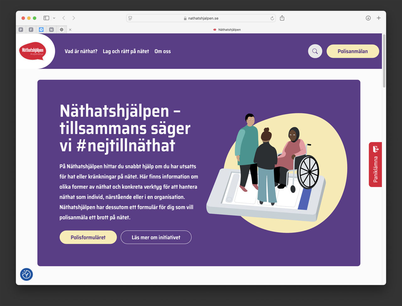 Näthatshjälpen ska underlätta polisanmälningar