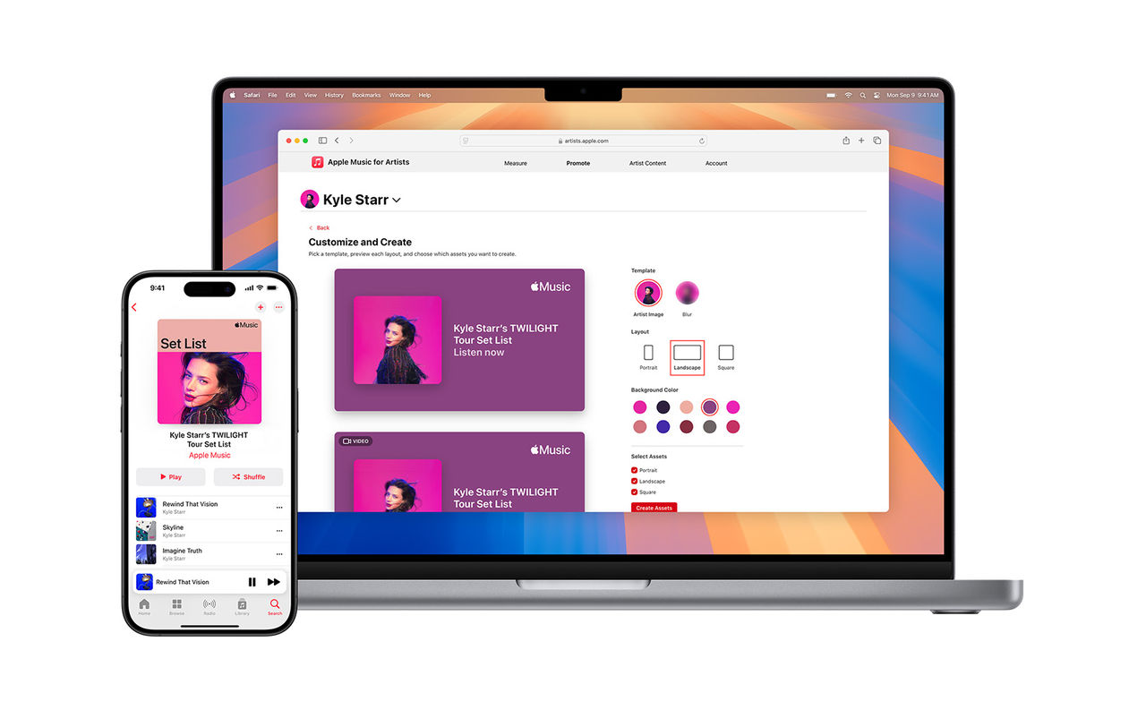 Nu kan artister dela sina setlists på Apple Music