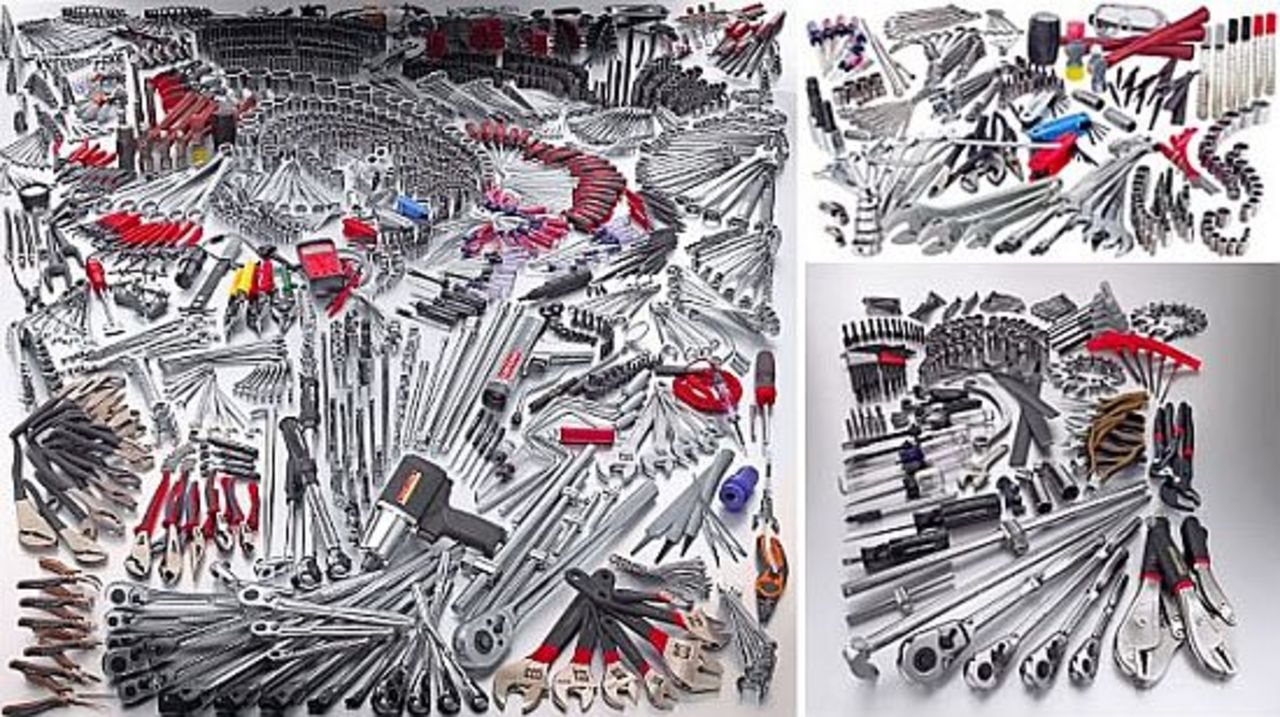 Fruktansvärt mycket verktyg