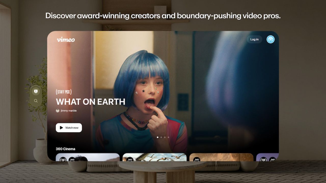 Vimeo släpper app för Vision Pro