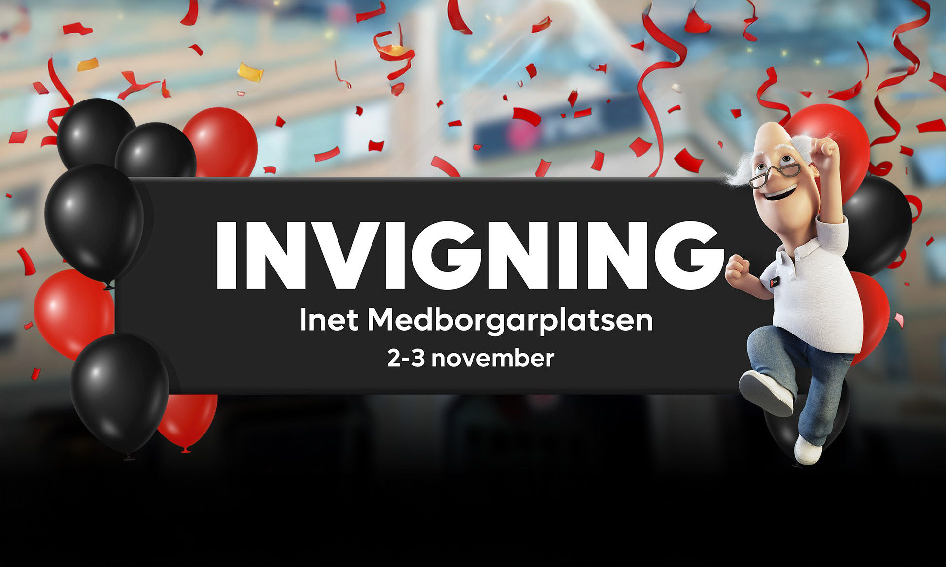 Invigningsfest den 2-3 november med feta erbjudanden