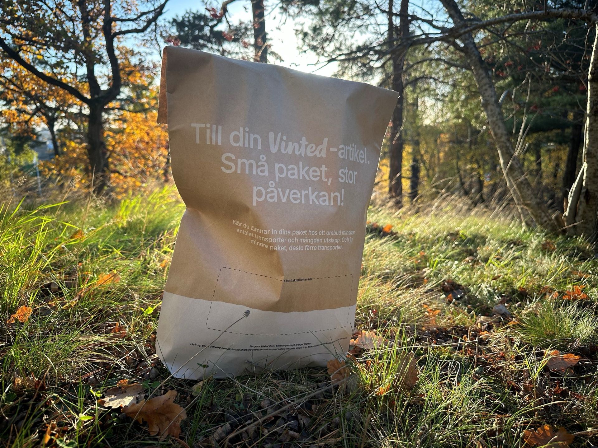 Nu får man gratis fraktpåse med Vinted