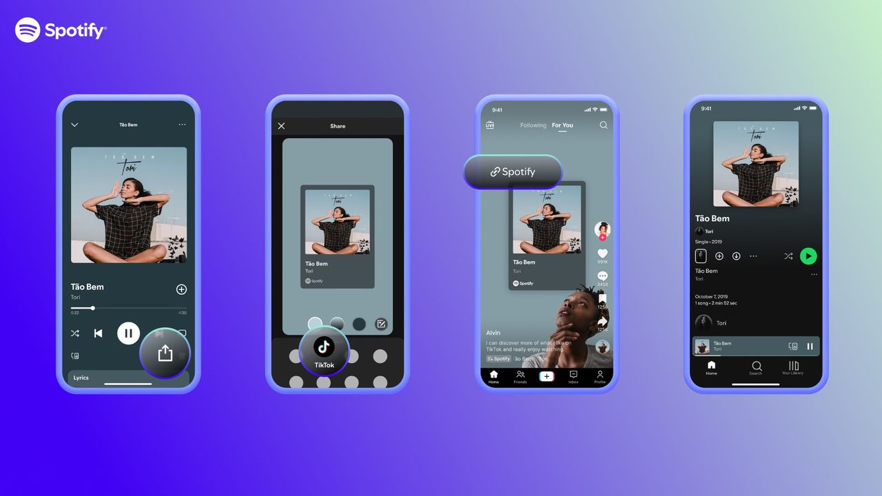 Nu kan du enklare dela musik med TikTok