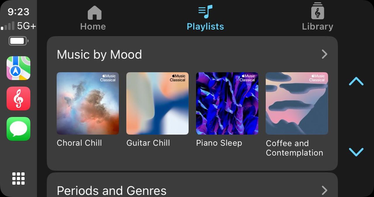 Apple Music Classical får stöd för CarPlay