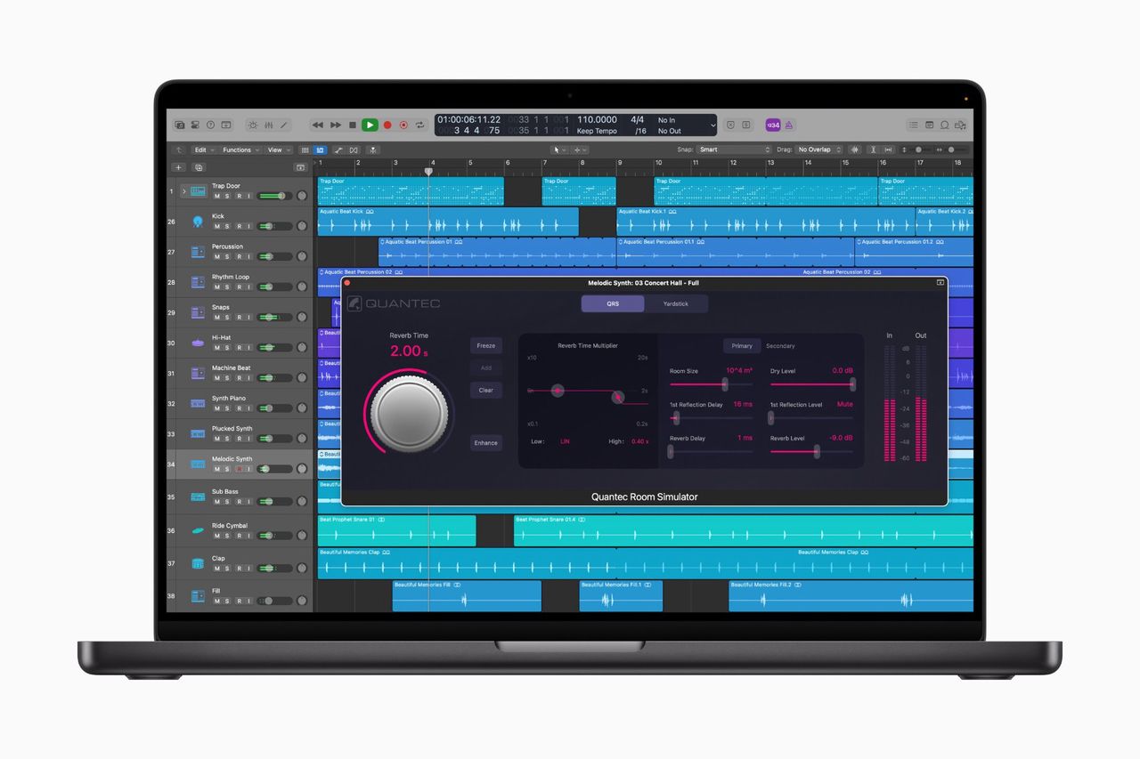 Quantec Room Simulator kommer till Logic Pro