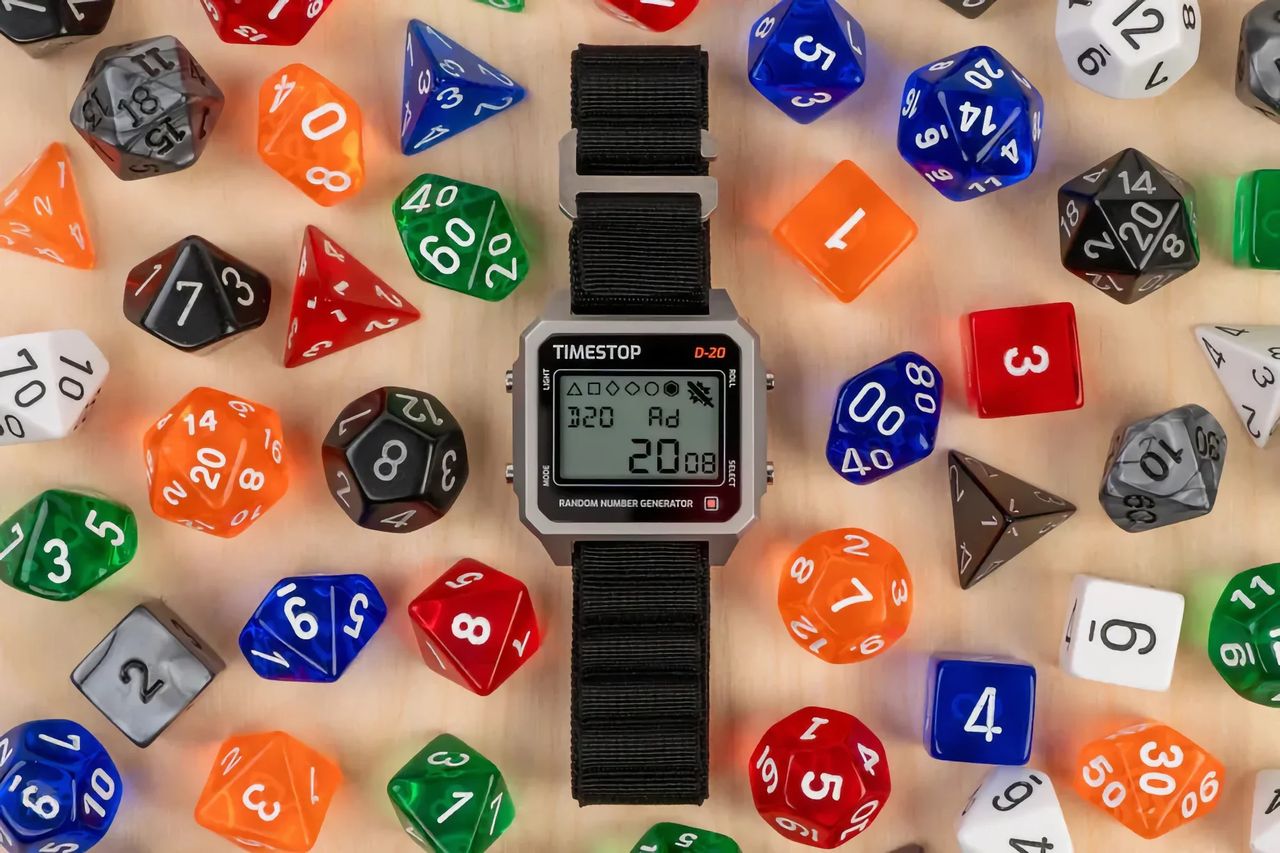 Timestop D-20 är en klocka för rollspelare