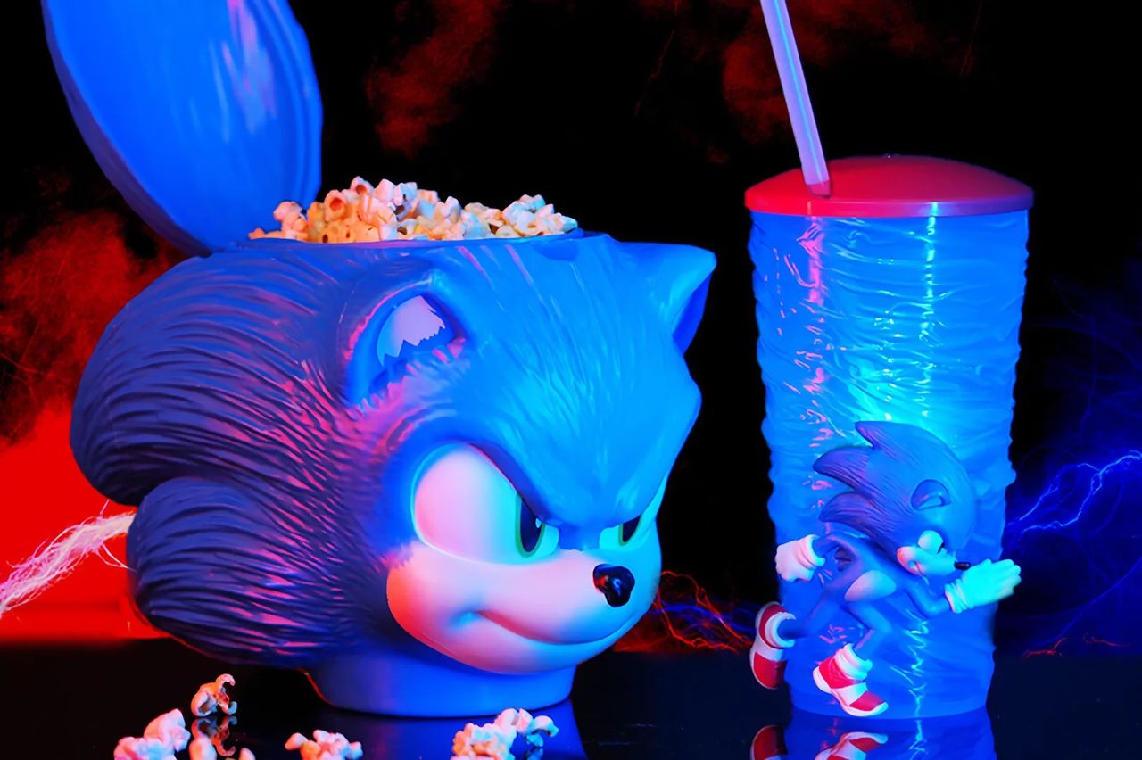 Även Sonic the Hedgehog får en egen popcornskål