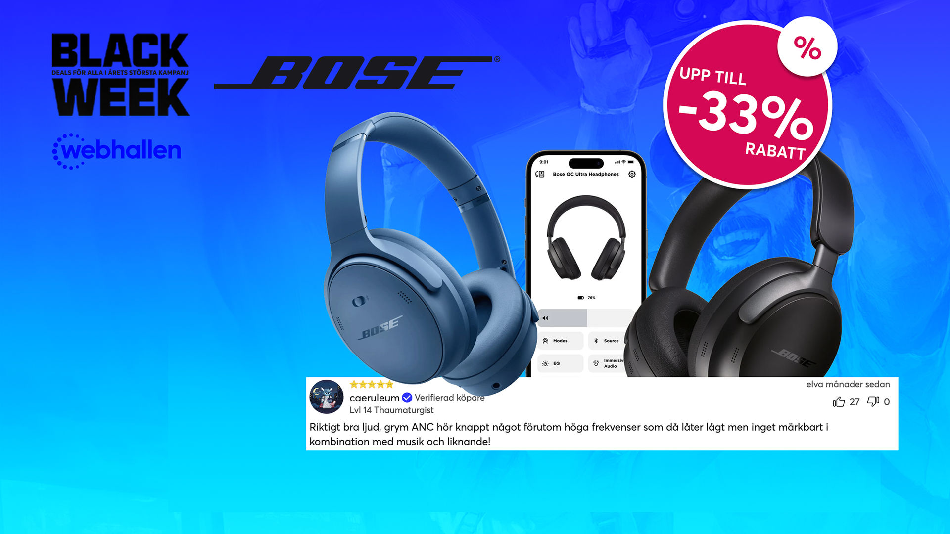 Cyber Monday avrundas med kritikerrosade BOSE-lurar
