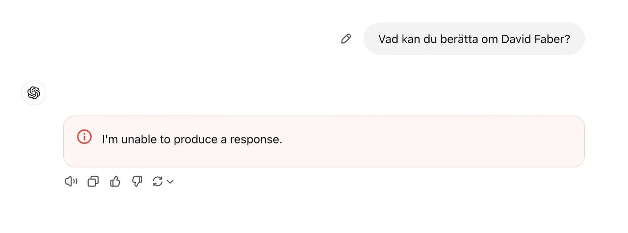Frågor om vissa namn får ChatGPT att krascha