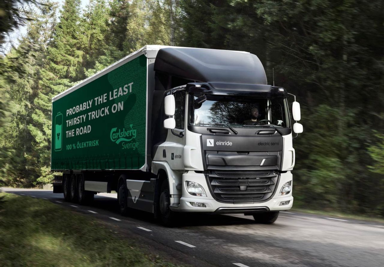 Carlsberg investerar i ny laddstation för lastbilar
