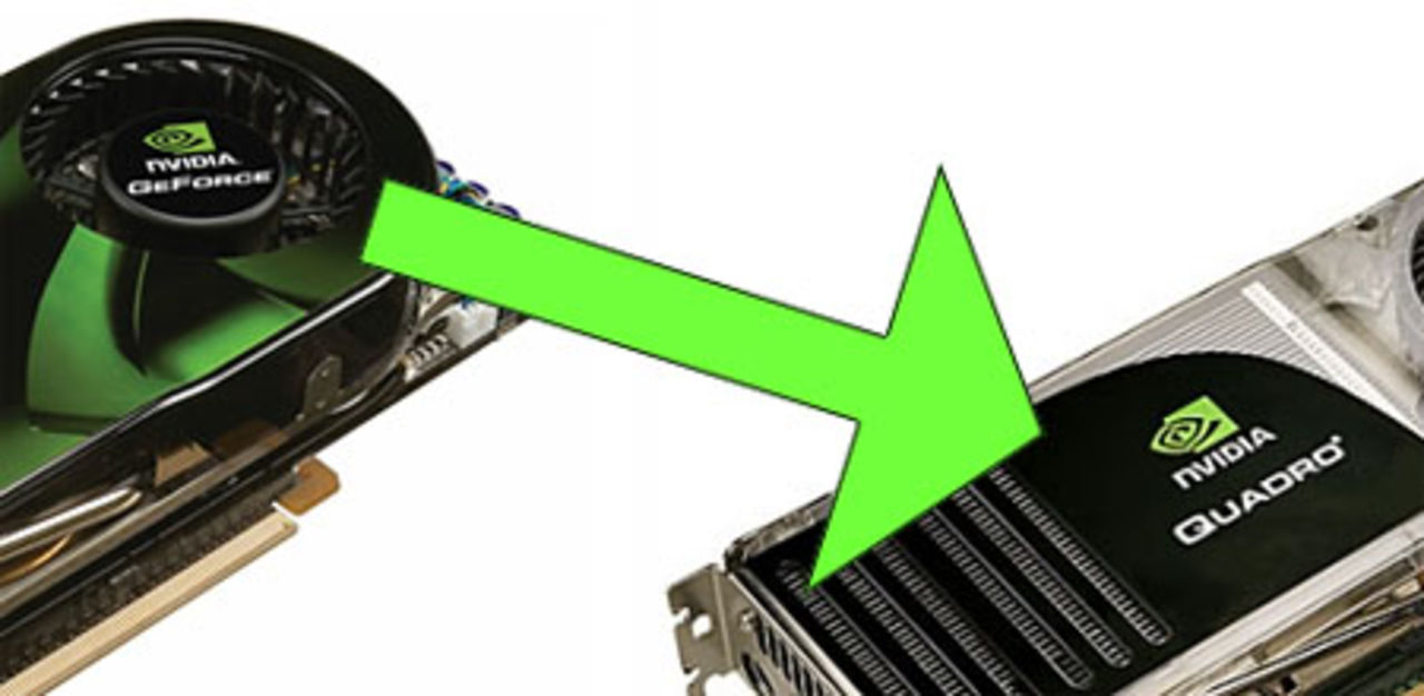 Softmodda Geforce till Quadro