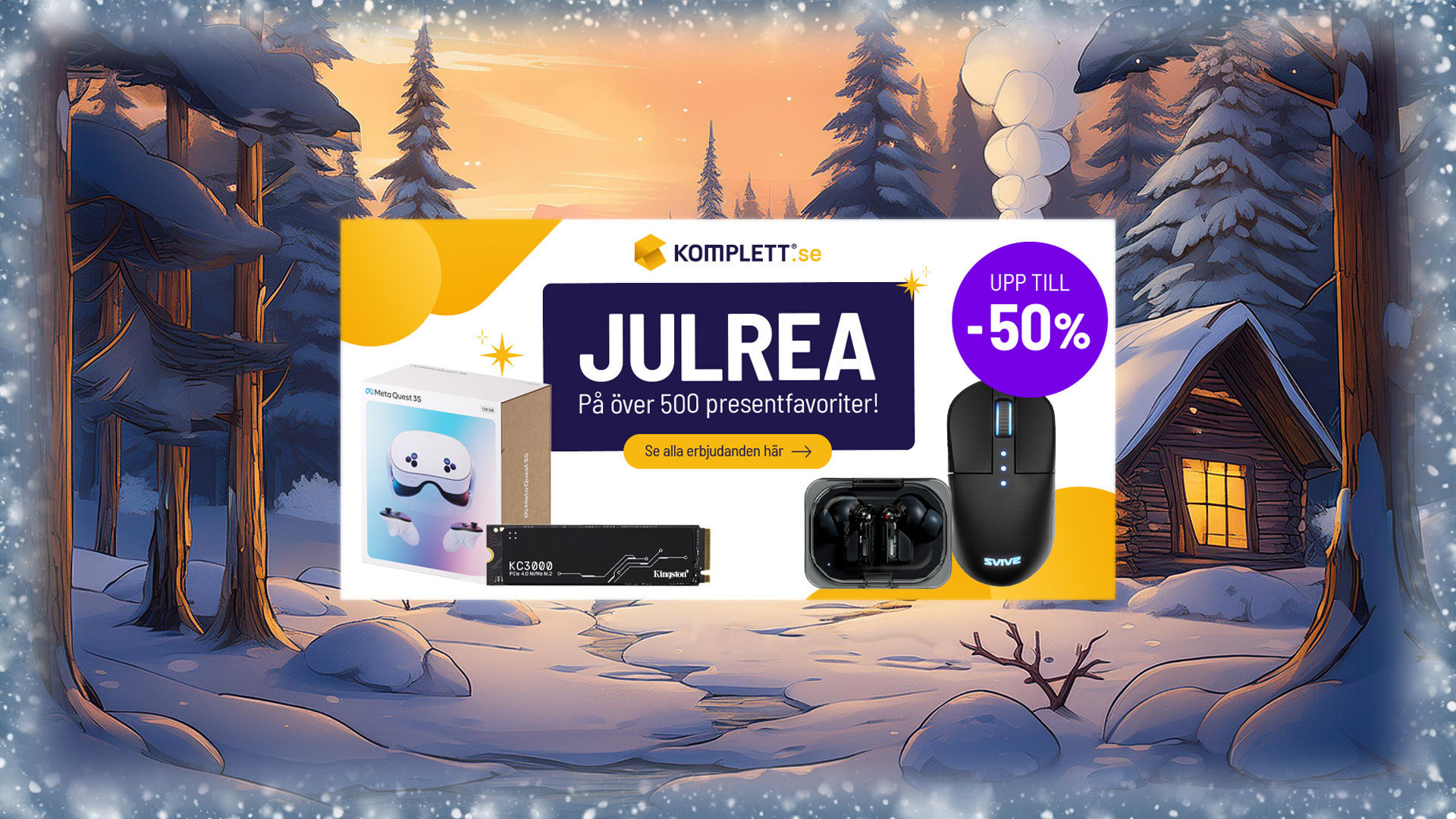 Nu är det julrea hos Komplett!