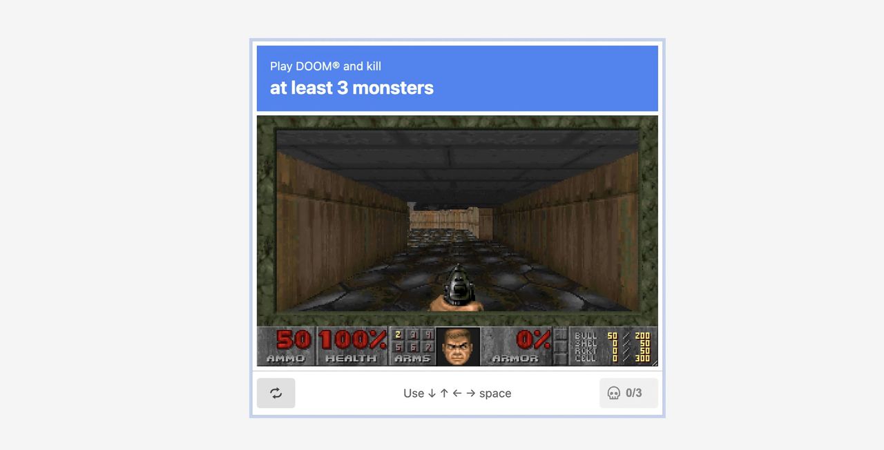 Nu finns DOOM som captcha-funktion