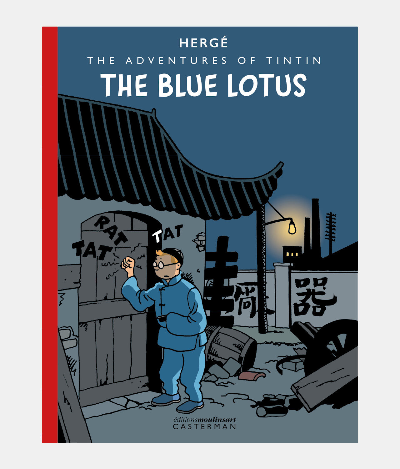 Tintin-albumet Blå Lotus har fått ny färg