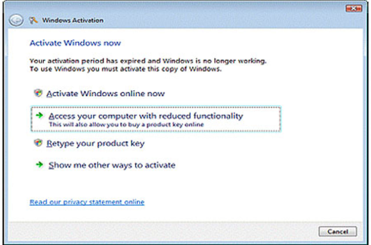 Ny Vista-uppdatering jagar piratversioner