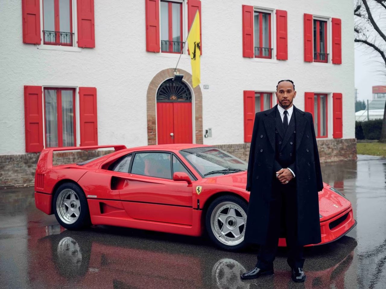 Nu har Lewis Hamilton börjat hos Ferrari