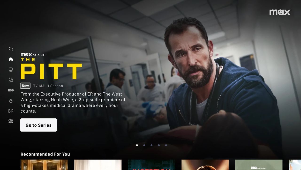 Max får nytt gränsnitt på TV