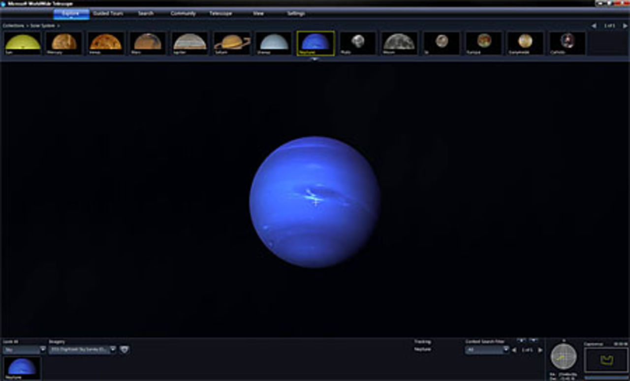 WorldWide Telescope i öppen beta