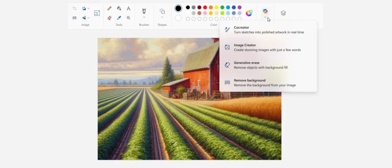 Microsoft Paint har fått sin Copilot-knapp