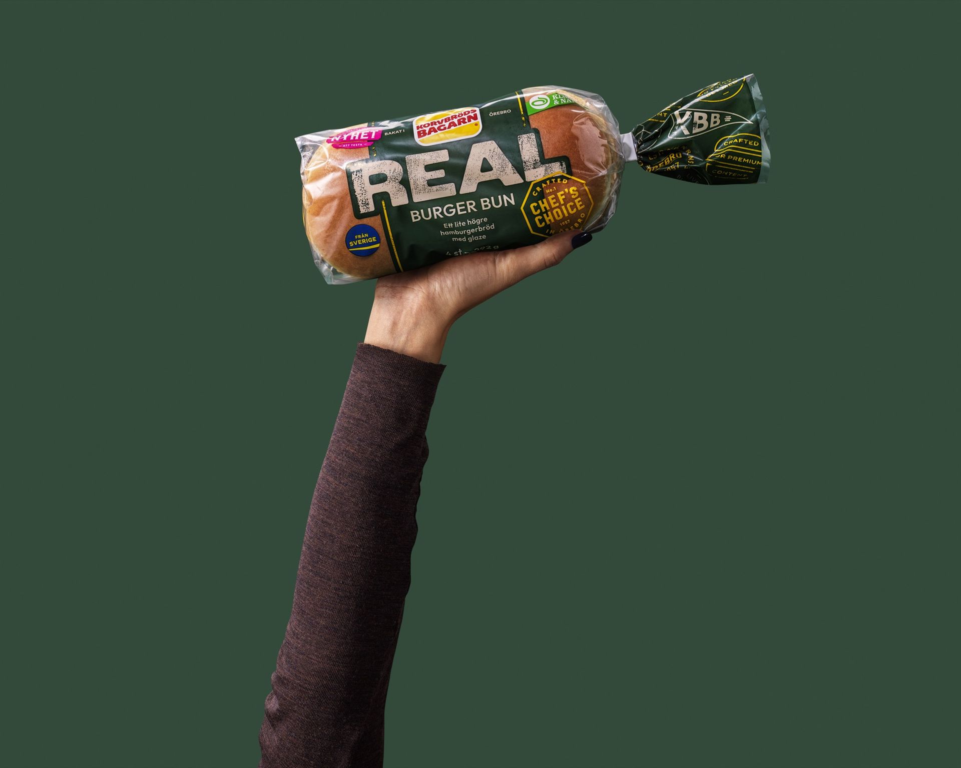 Fluffigt, luftigt och extra högt burgarbröd