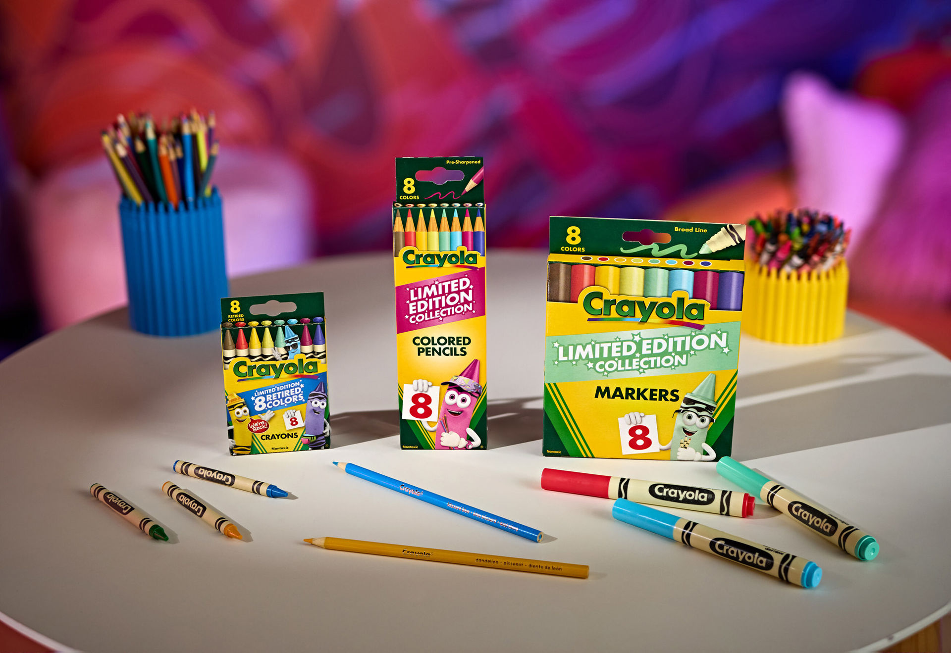 Crayola släpper åtta pensionerade färger på nytt