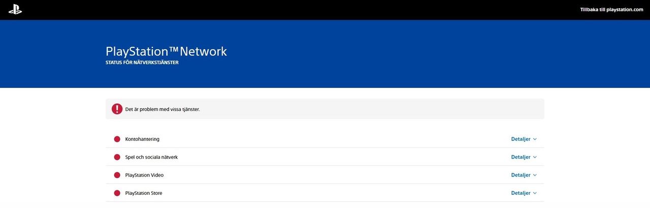 Stora problem med PlayStation Network 