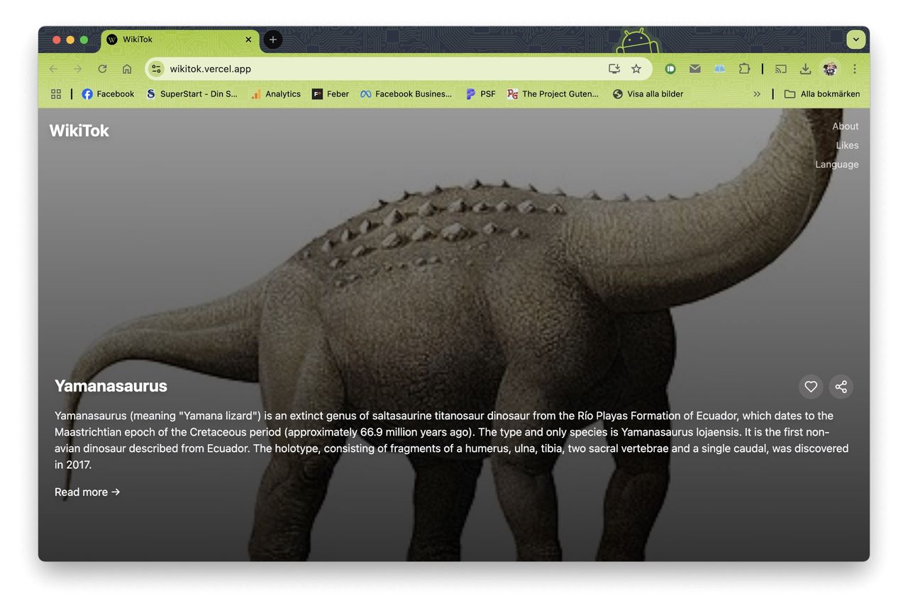 Nu kan du doomscrolla Wikipedia