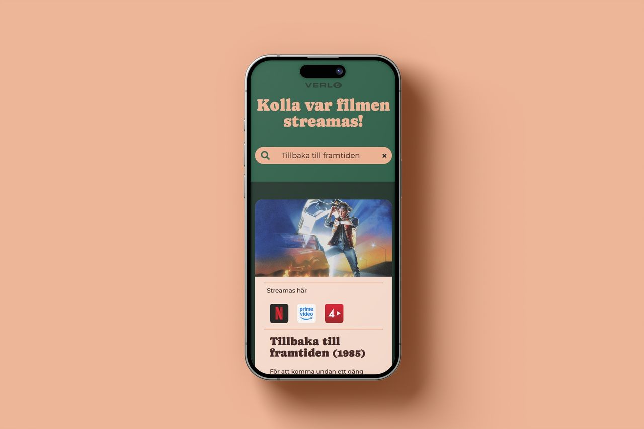 Verlo hittar var du kan se filmen