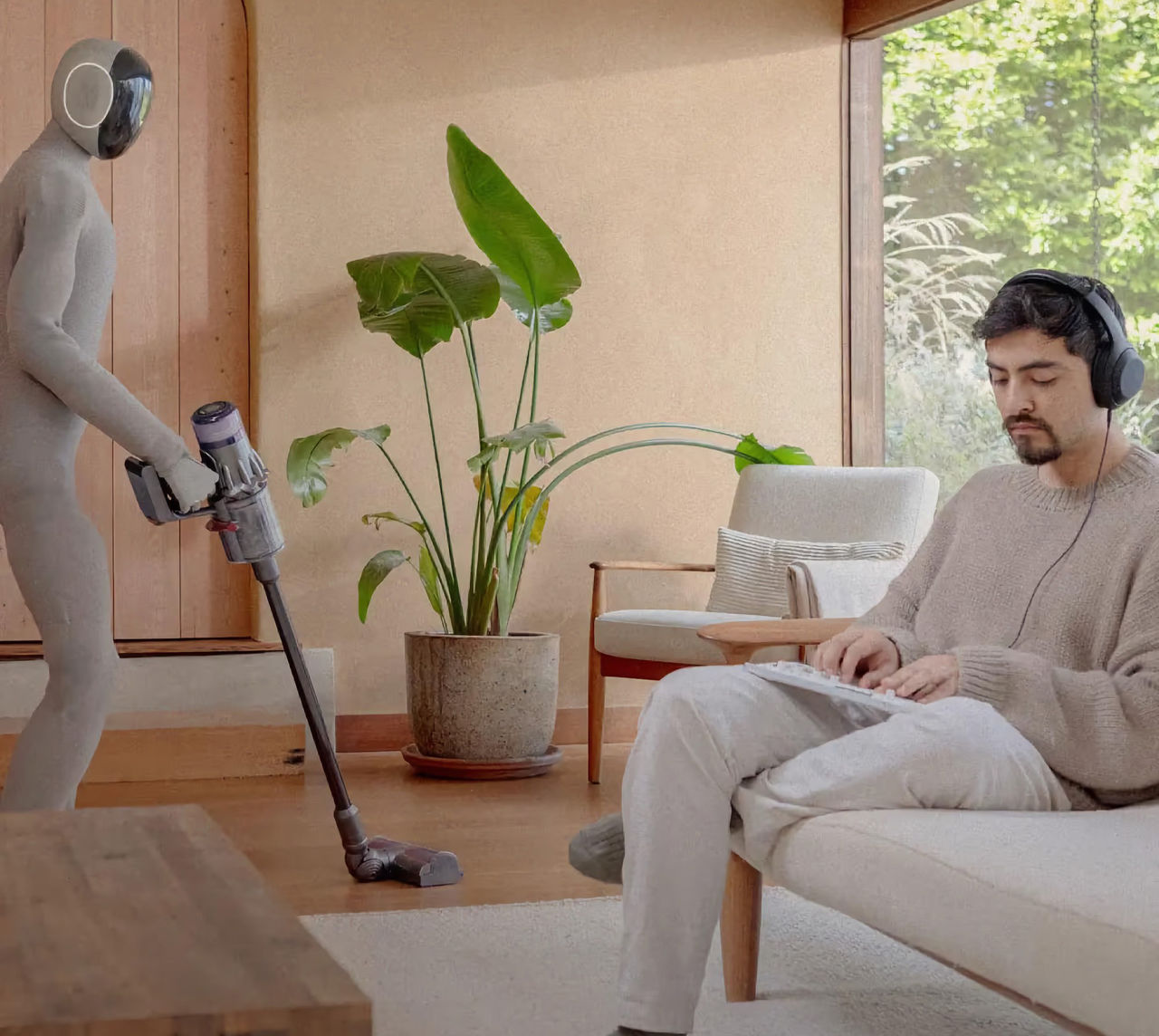 1X visar upp humanoida roboten Neo Gamma