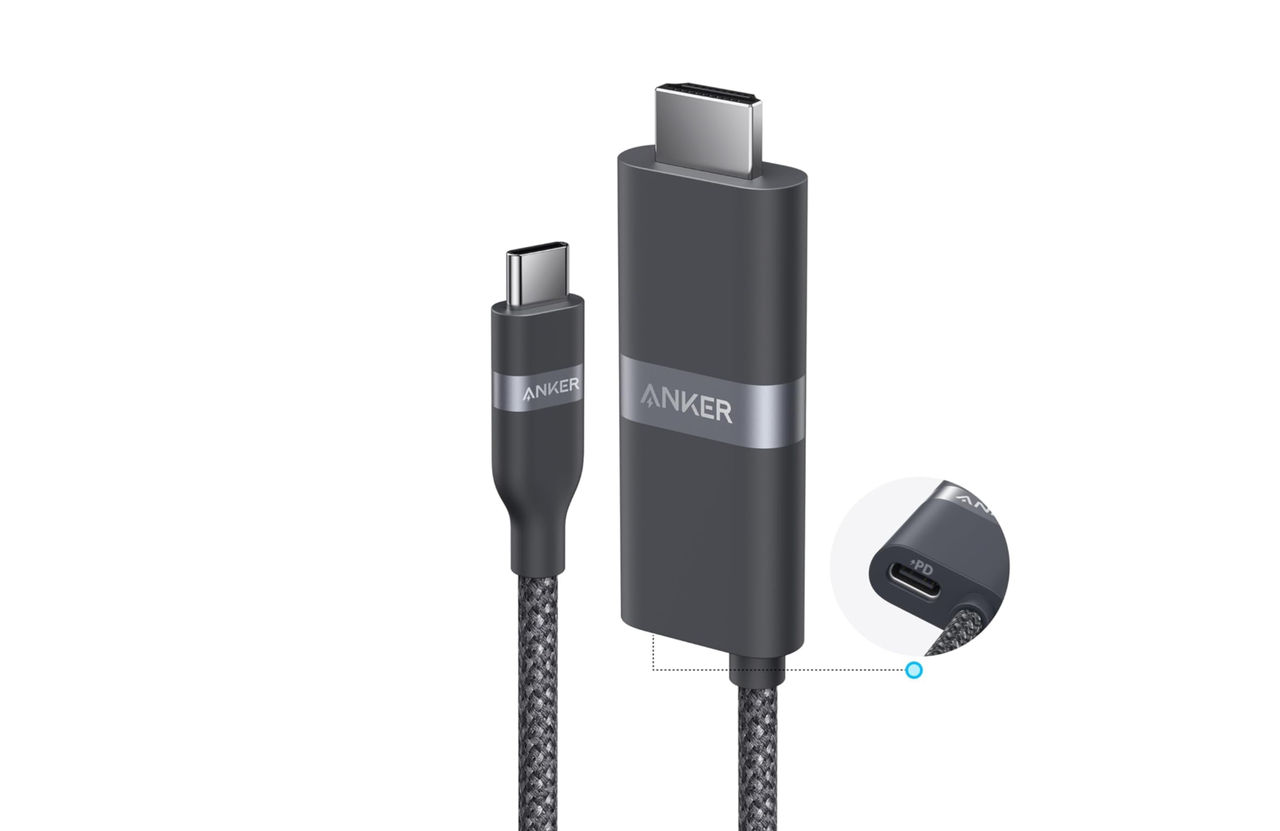 Ankers nya HDMI-kabel kan ladda med 140 W