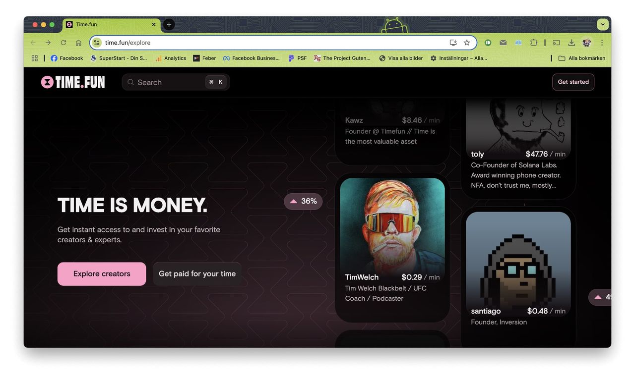 Ny kryptoplattform vill sälja din tid