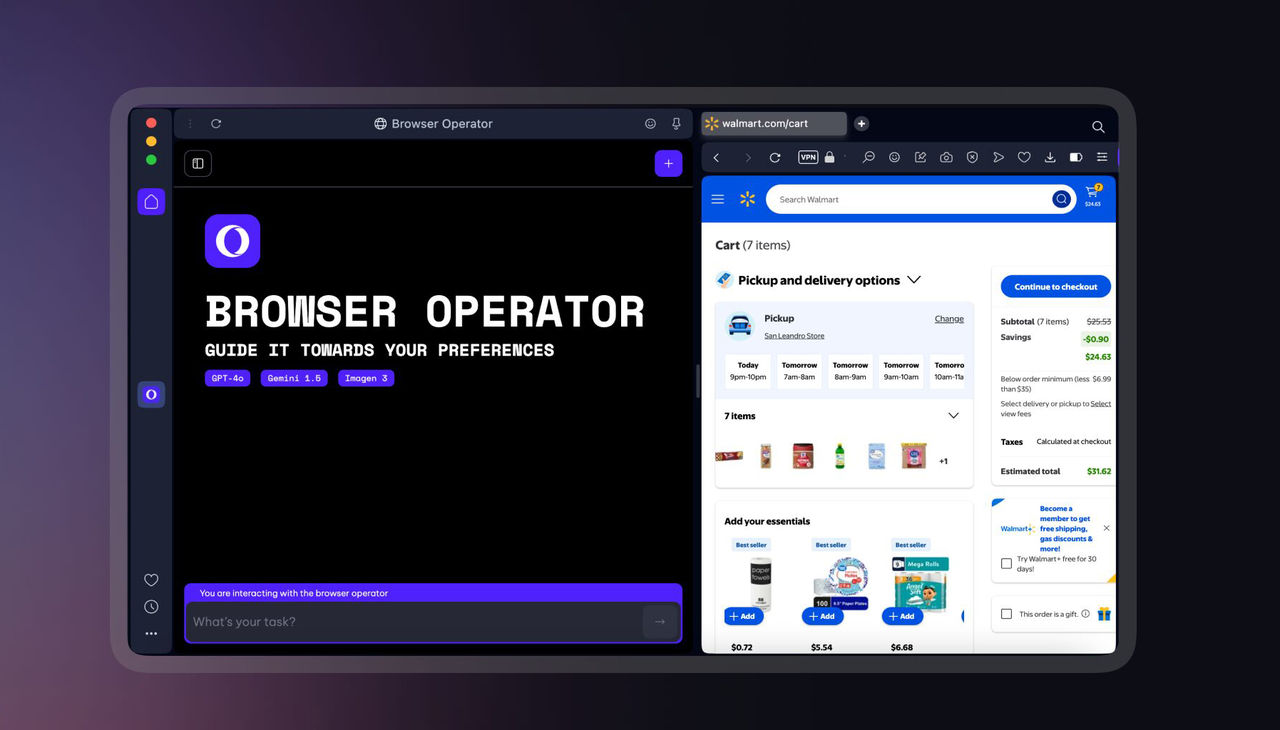 Opera visar upp AI-agent till sin webbläsare
